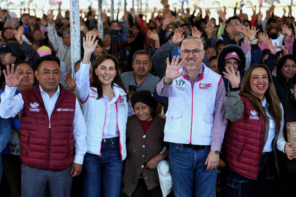 MariElise Budib encabezó la entrega de más de 4 mil apoyos alimentarios a familias vulnerables en La Resurrección.