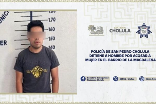 El sujeto fue asegurado luego de un operativo policial y puesto a disposición de autoridades, mientras la víctima recibió acompañamiento con perspectiva de género.