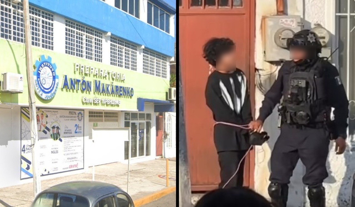 Adolescente es detenido tras ataque armado en preparatoria de Michoacán que dejó a dos docentes sin vida. IMAGEN: Milenio.