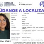 Nueva alerta en Morelos: buscan a Karol Toledo Gómez, alumna de la Universidad Autónoma del Estado de Morelos.