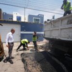 La administración municipal intensificó labores de bacheo, cubriendo frentes desde el Bulevar Norte hasta el sur de la ciudad. FOTO: X @pepechedrauimx.