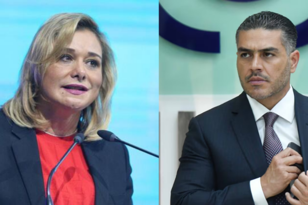 La gobernadora de Chihuahua, Maru Campos, se reunió con Omar García Harfuch por el caso de agentes de la CIA en la entidad. IMAGEN Punto Equis.