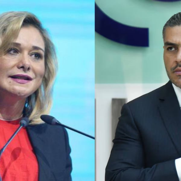 La gobernadora de Chihuahua, Maru Campos, se reunió con Omar García Harfuch por el caso de agentes de la CIA en la entidad. IMAGEN Punto Equis.