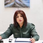 Roxana Luna denunció la operación de un "cártel inmobiliario" en Tlaltenango y Coronango, acusando a alcaldes, jueces y notarios. FOTO: X @roxanalunap.