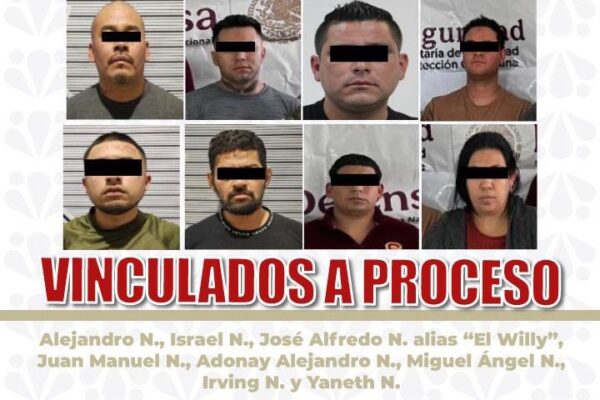 FGE vinculó a proceso a 8 personas más por el secuestro y ejecución de 5 hombres cuyos cuerpos fueron abandonados en Los Fuertes en abril de 2025. IMAGEN: Fiscalía de Puebla.