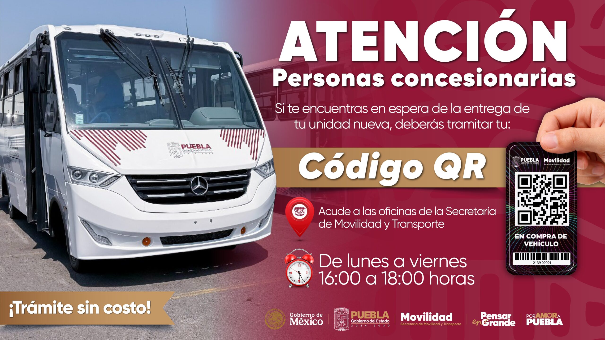 Más de 3 mil nuevas unidades ya circulan en Puebla como parte del programa estatal de modernización. IMAGEN: X MTGobPue.