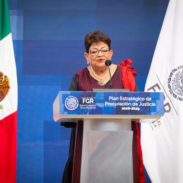 Ernestina Godoy presentó su Plan Estratégico de la FGR, centrado en combatir la ext*rsión, desaparición de personas y f3m1nicidio. FOTO: X @ErnestinaGodoy_.
