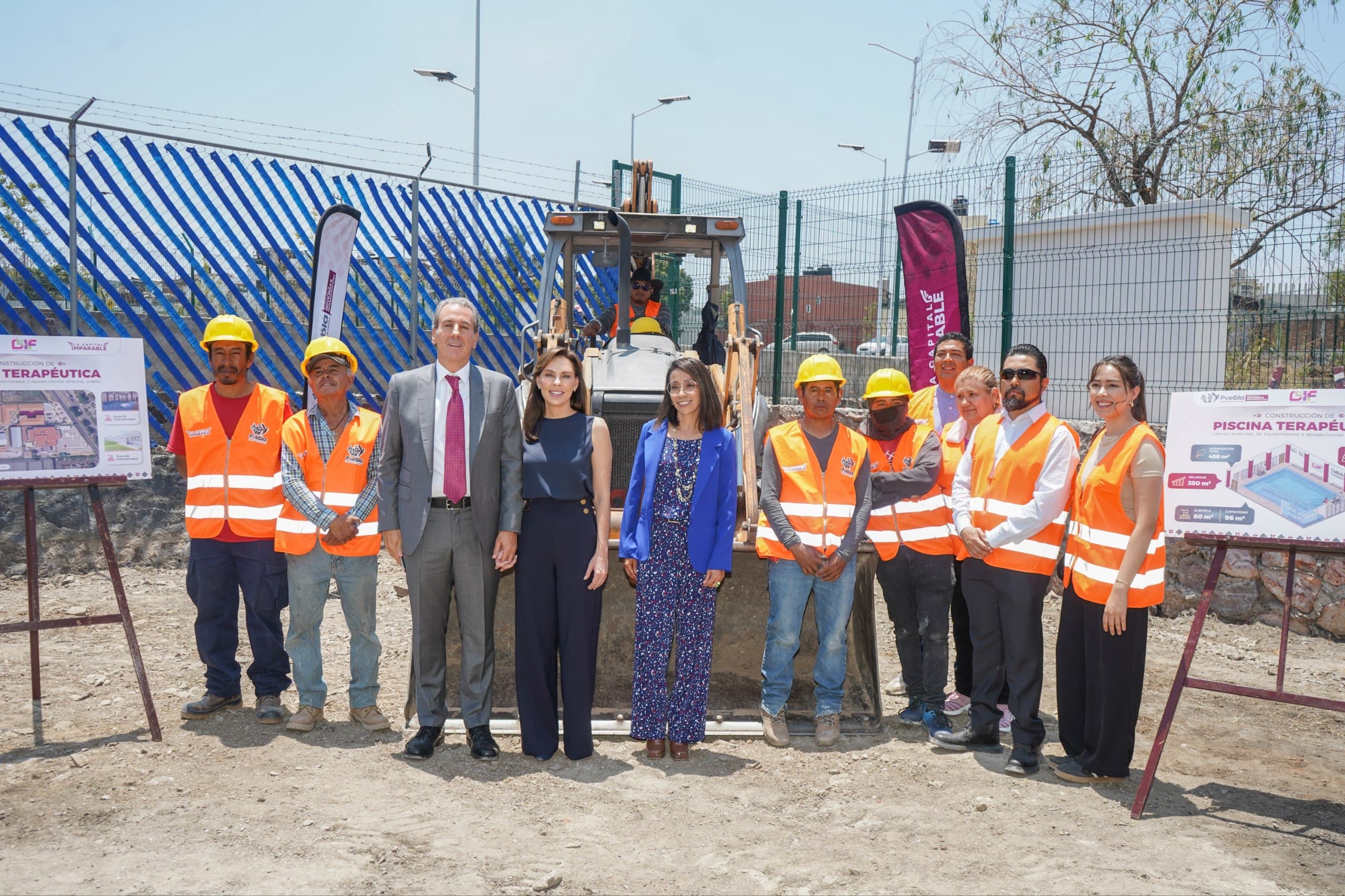 Inician construcción de piscina terapéutica en el CMERI de Puebla