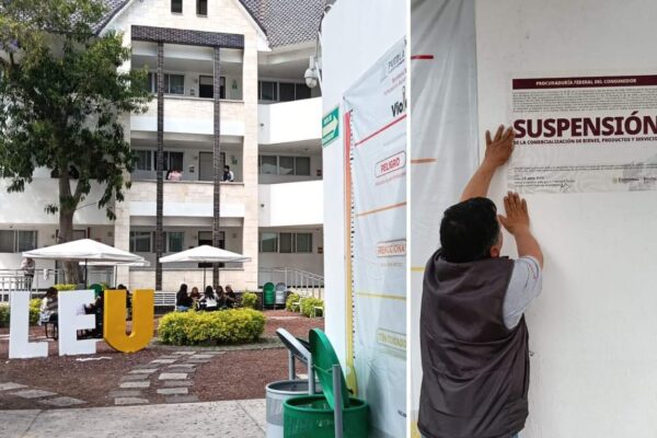 Profeco suspendió las actividades comerciales del Colegio CLEU, campus Centro Histórico, tras detectar diversas infracciones a la Ley Federal de Protección al Consumidor. IMAGEN: La Jornada de Oriente.