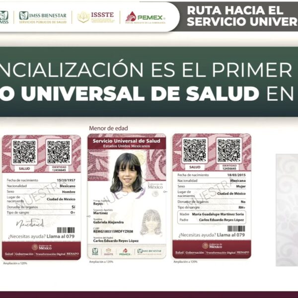 El 13 de abril inicia el registro para la Credencial del Servicio Universal de Salud. IMAGEN: Conferencia del Pueblo.