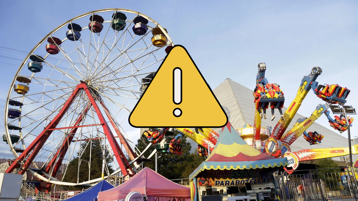 Trabajador resulta lesionado tras caída durante montaje de la Feria de Puebla 2026