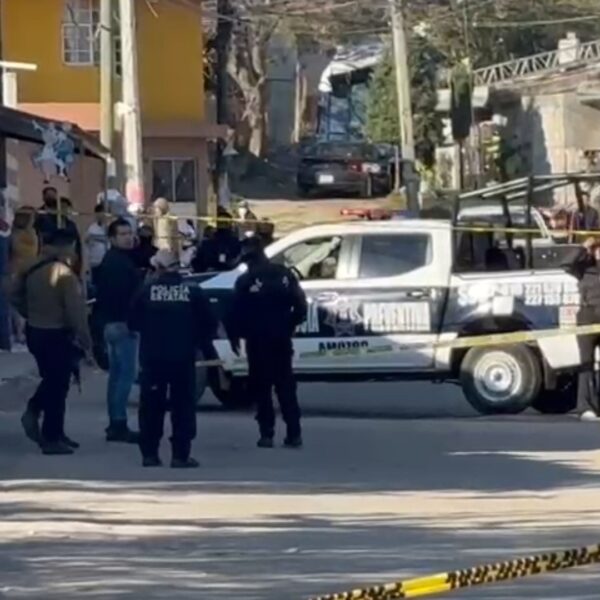 Un comando armado de al menos siete sujetos ejecutó a un joven de 25 años tras irrumpir en una tortillería en Amozoc. FOTO: N+.