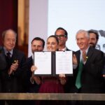 Sheinbaum anuncia acuerdo para fortalecer la industria siderúrgica y priorizar el uso de acero nacional en obras públicas. FOTO: Cuartoscuro.