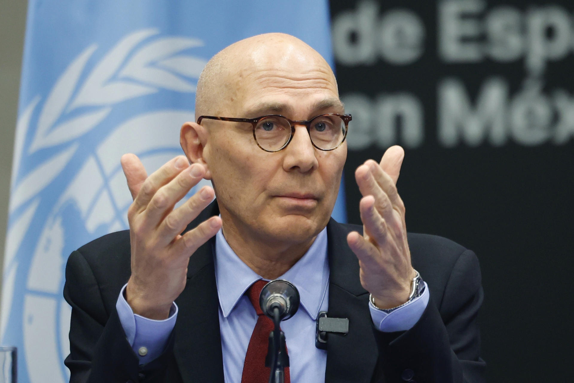 Volker Türk advierte que desapariciones e impunidad son los mayores desafíos en México y llama a un acuerdo nacional. FOTO: EFE.