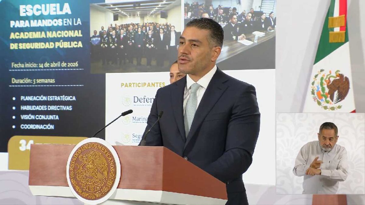 Gobierno de Sheinbaum lanza Escuela para Mandos en seguridad pública para formar altos cargos policiales