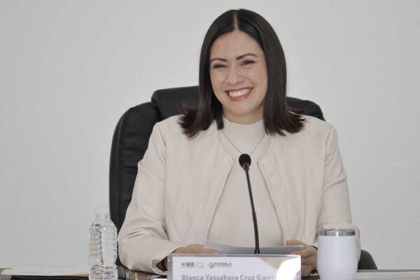 Blanca Cruz García dejará este miércoles la presidencia del IEE Puebla tras ser elegida como nueva consejera del INE. FOTO: Agencia Enfoque.
