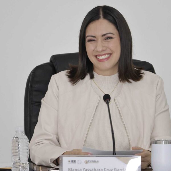 Blanca Cruz García dejará este miércoles la presidencia del IEE Puebla tras ser elegida como nueva consejera del INE. FOTO: Agencia Enfoque.