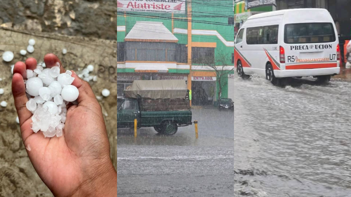 Tormentas y granizadas azotan la Mixteca y la región de Tehuacán