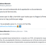 "Esto no ha acabado para mi, ni para mi familia": Helena Monzón ante la apelación de López Zavala.