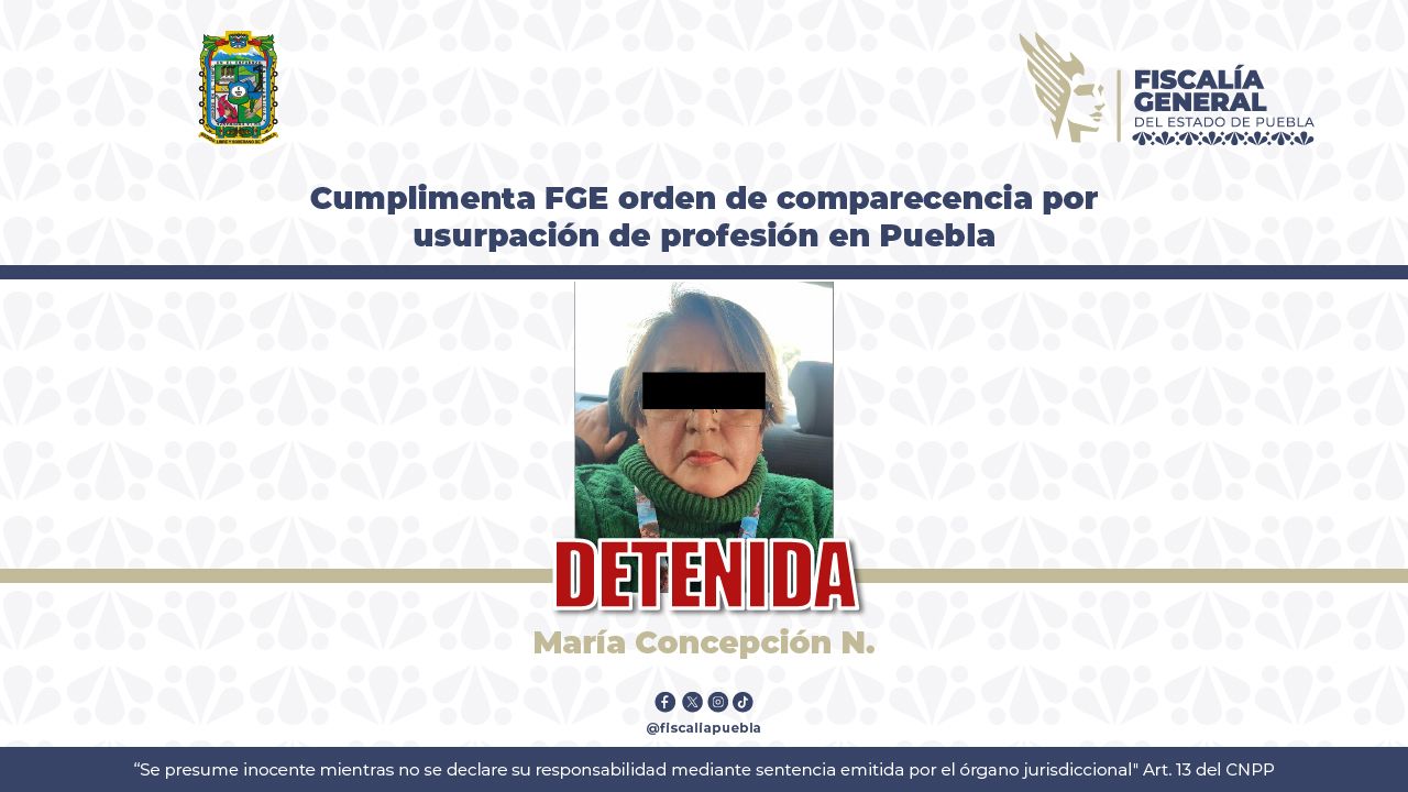 Fiscalía de Puebla investiga a mujer por hacerse pasar como química en laboratorio estatal desde 2018