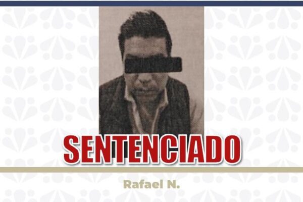 Rafael "N" pasará 7 años en prisión por agredir sexualmente a una menor de 13 años. IMAGEN: FGE Puebla.