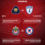 La Liga MX confirmó los horarios de las semifinales entre Chivas vs Cruz Azul y Pachuca vs Pumas. IMAGEN: Liga BBVA MX.