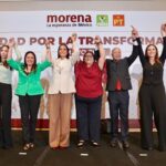 Morena, PT y PVEM confirmaron que mantendrán su alianza rumbo a las elecciones de 2027. FOTO: X @PartidoMorenaMx.