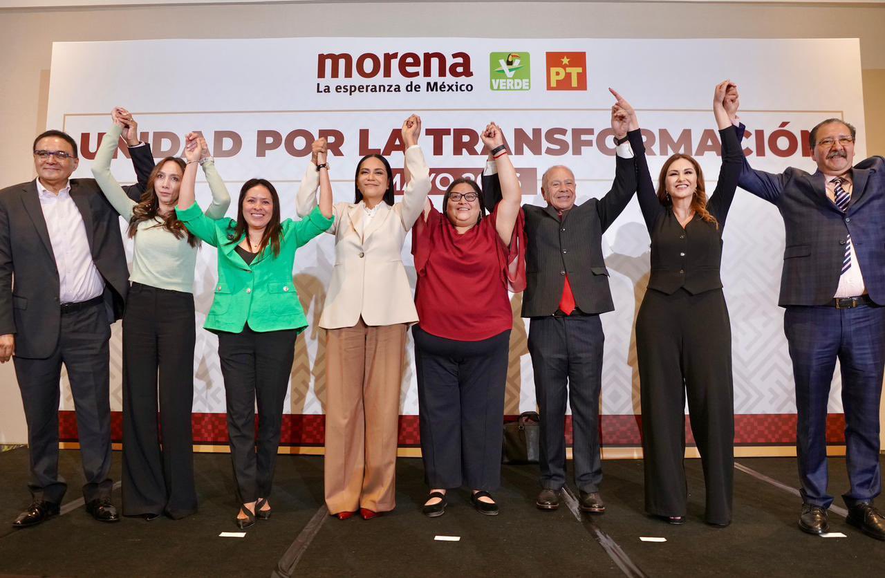 Morena, PVEM y PT confirman coalición para elecciones de 2027 y fortalecen respaldo a Sheinbaum