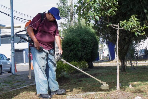 El Gobierno de la Ciudad mantiene acciones permanentes de mantenimiento en parques y áreas verdes para conservar espacios públicos en mejores condiciones.