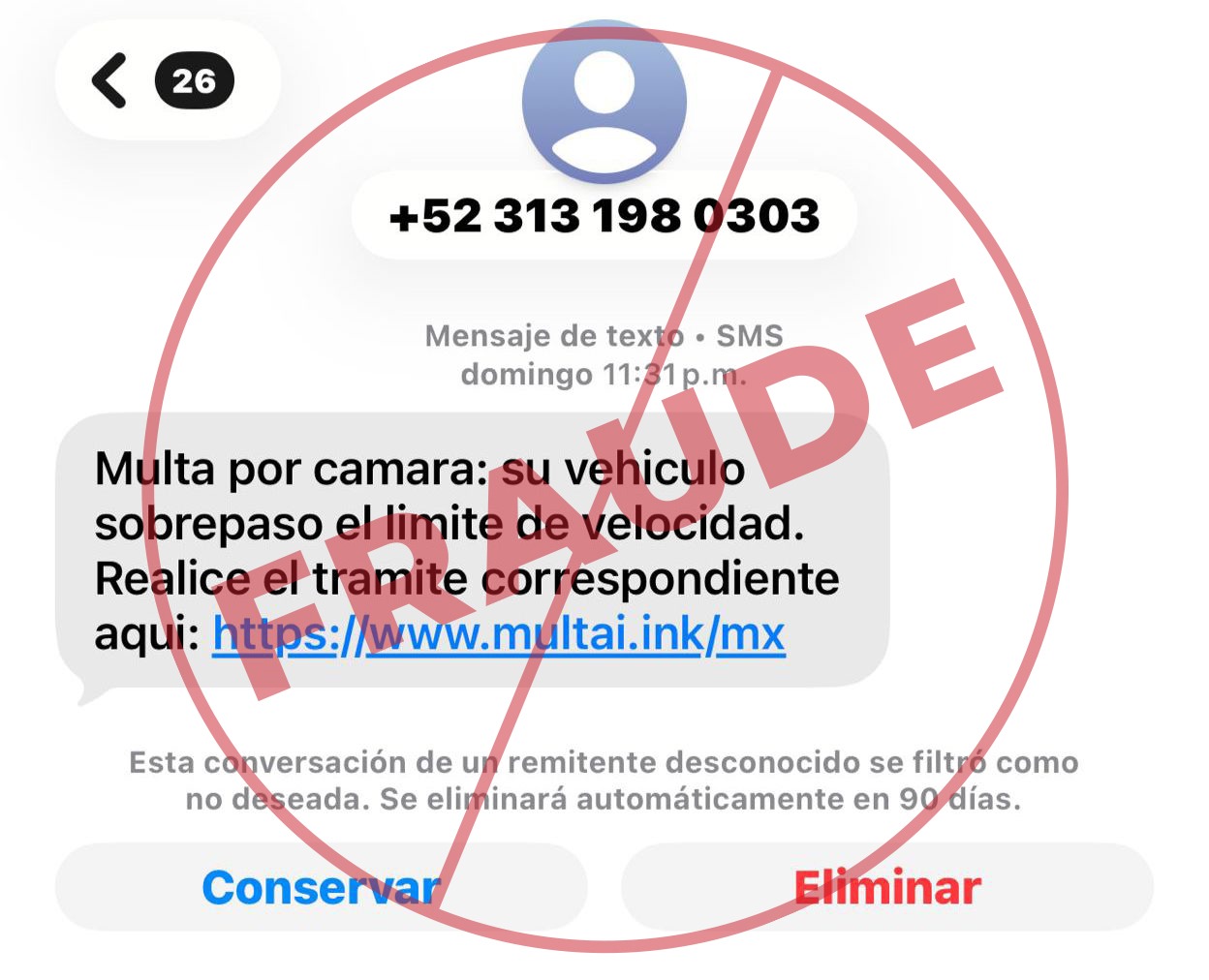 Alerta en Puebla por fraude de fotomultas falsas vía mensajes de texto (SMS)