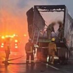 Un transportista perdió la vida tras ser víctima de un presunto intento de asalto a la altura de Quecholac. FOTO: La Jornada de Oriente.
