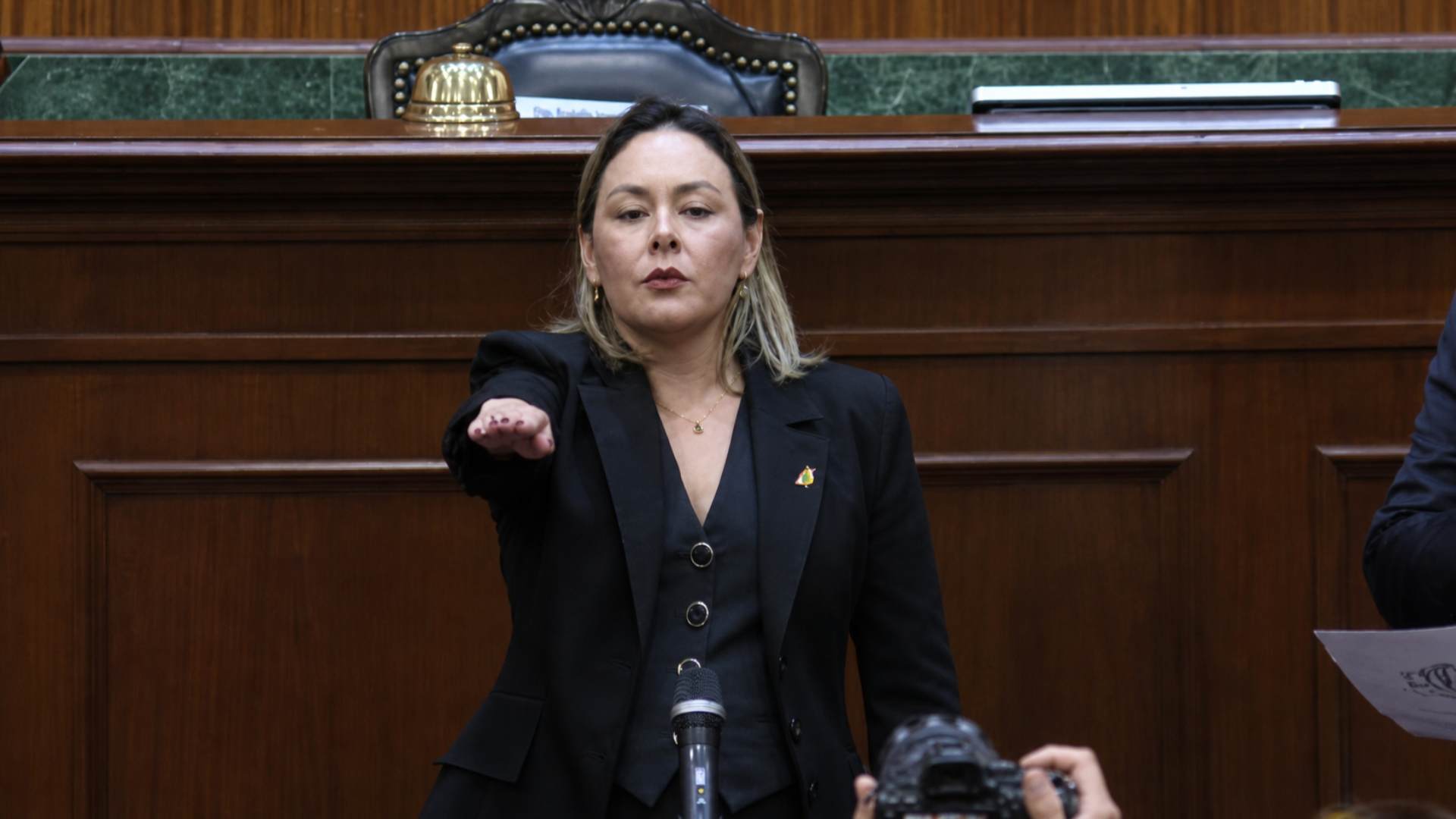 Congreso de Sinaloa nombra a Yeraldine Bonilla como gobernadora interina tras licencia de Rocha Moya