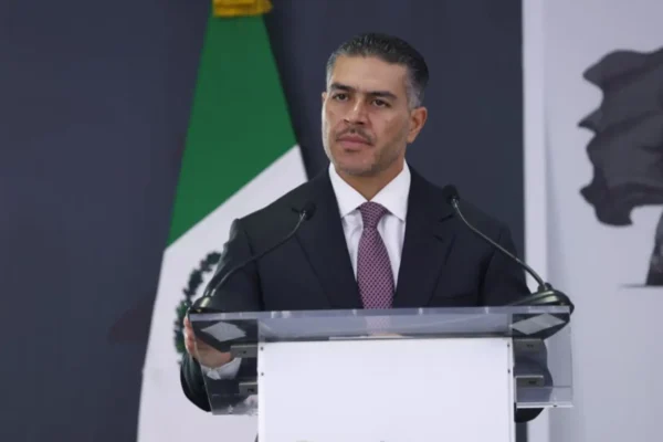 Harfuch presentó las acciones de seguridad para reforzar la pacificación en Sinaloa. FOTO: PuntoMx.