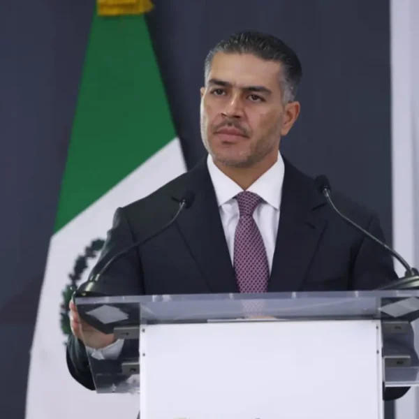Harfuch presentó las acciones de seguridad para reforzar la pacificación en Sinaloa. FOTO: PuntoMx.