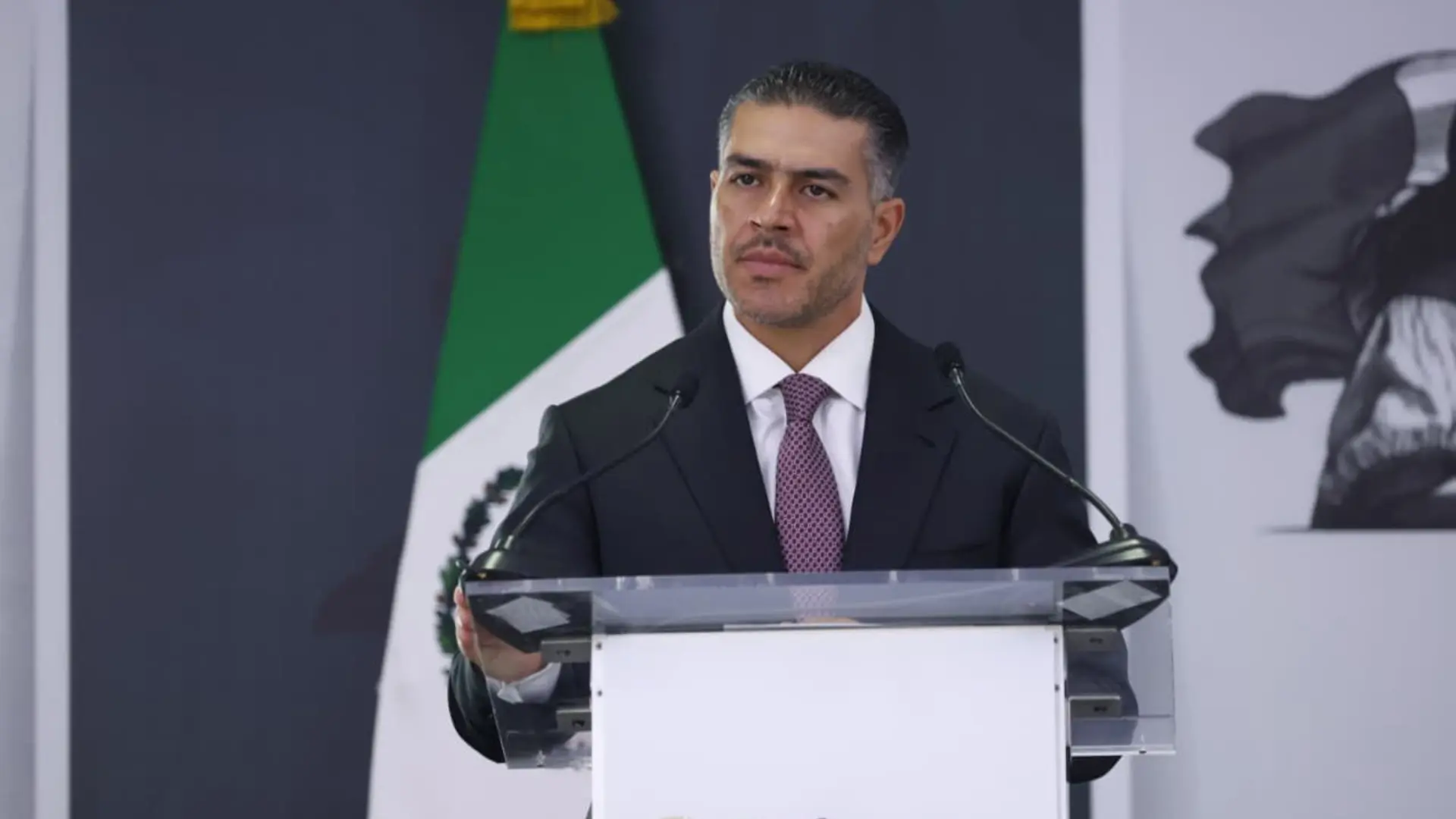 Harfuch presentó las acciones de seguridad para reforzar la pacificación en Sinaloa. FOTO: PuntoMx.