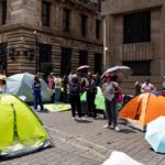 La CNTE instaló un plantón indefinido en inmediaciones del Centro Histórico de la CDMX. FOTO: vía Tribuna.