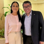 Saúl Monreal confirmó que no buscará la candidatura de Morena por Zacatecas en 2027, luego de reunirse con Ariadna Montiel. FOTO: X @A_MontielR.