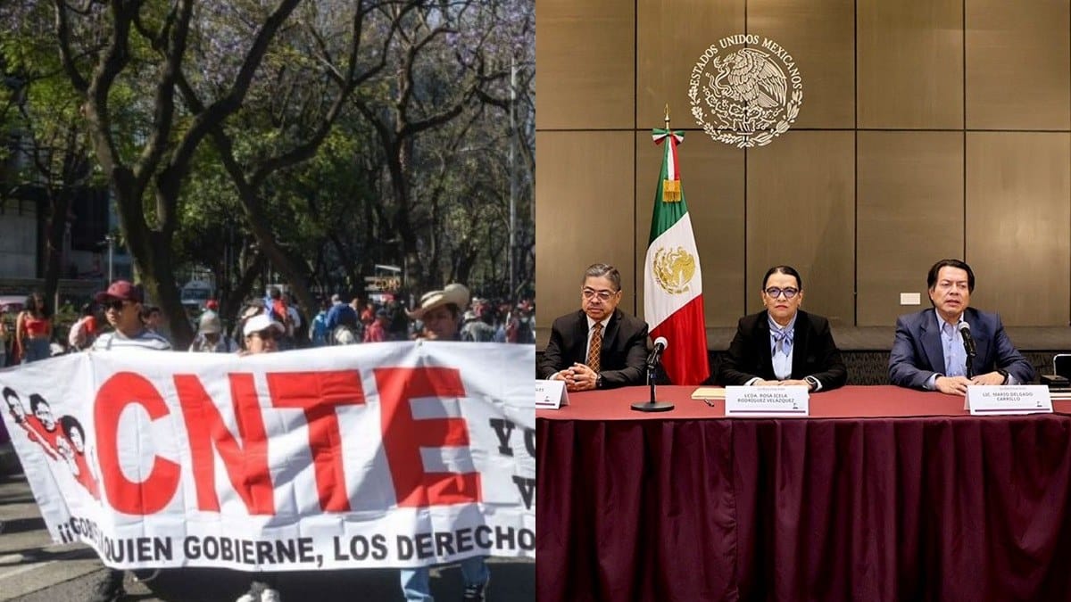 La CNTE mantendrá sus movilizaciones tras concluir sin acuerdos una nueva mesa de diálogo con el Gobierno federal. IMAGEN: vía Bajo Palabra.