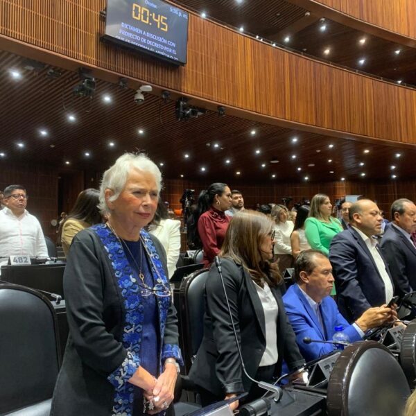 Olga Sánchez Cordero confirmó que dejará la política al concluir la actual Legislatura en agosto de 2027. FOTO: X @M_OlgaSCordero.