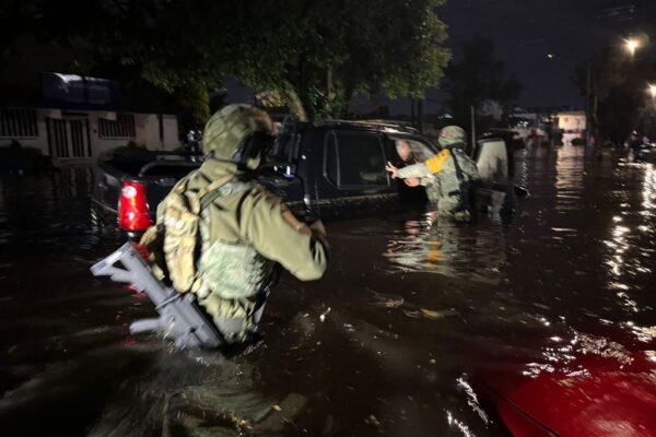Las fuertes lluvias registradas durante la noche provocaron nuevas inundaciones en Apizaco y Yauhquemehcan, Tlaxcala. FOTO: Noti Virtual.