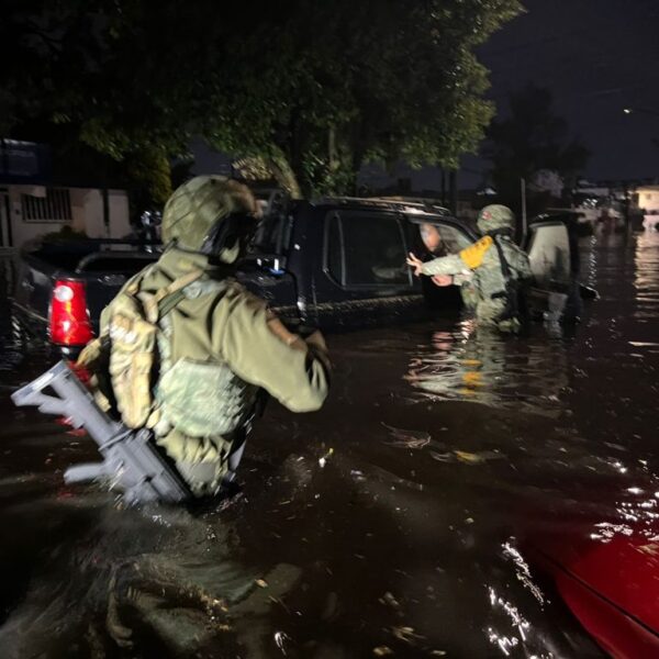 Las fuertes lluvias registradas durante la noche provocaron nuevas inundaciones en Apizaco y Yauhquemehcan, Tlaxcala. FOTO: Noti Virtual.