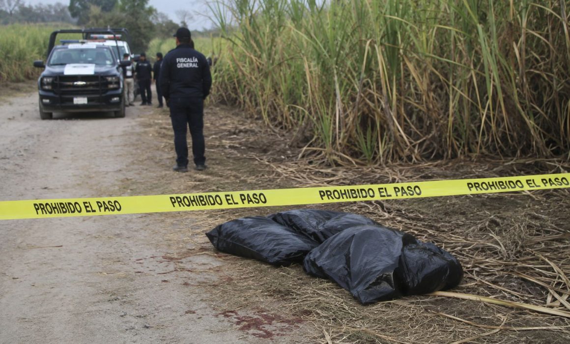 Abandonan restos humanos embolsados en camino de terracería de Atencingo, Chietla. FOTO: Quadratín Puebla.