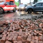 Sin fianzas vigentes y destruida por la lluvia, glorieta de la Juárez está bajo análisis del Ayuntamiento para su pavimentación.