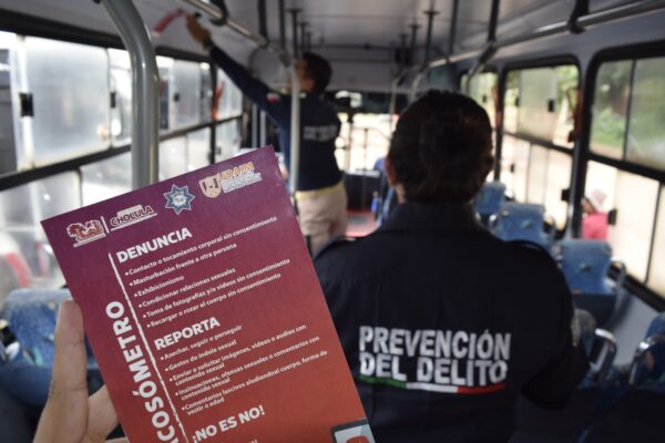 "De camino sin miedo"; San Pedro Cholula capacita a choferes y lanza líneas de apoyo contra el acoso.