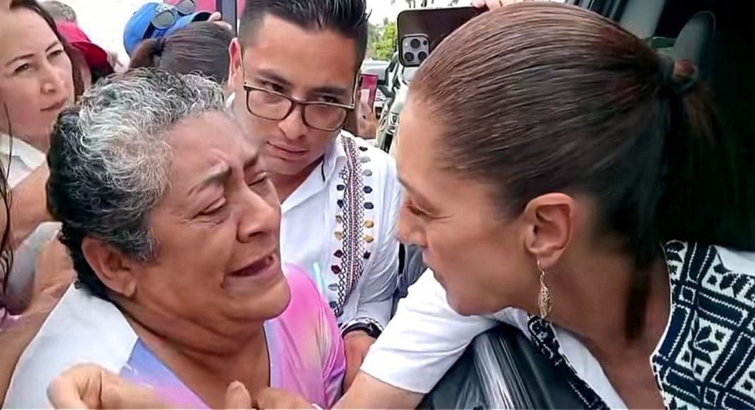 La madre de la periodista Roxana Guzmán habló con Claudia Sheinbaum y pidió reforzar la búsqueda de su hija. IMAGEN: vía Proyecto Puente.
