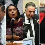Once legisladores de Morena y el PVEM solicitaron licencia para posicionarse rumbo a las gubernaturas de 2027. FOTO: Animal Político.
