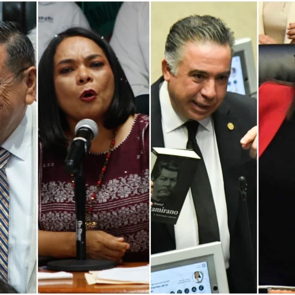 Once legisladores de Morena y el PVEM solicitaron licencia para posicionarse rumbo a las gubernaturas de 2027. FOTO: Animal Político.