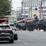Balacera en inmediaciones del Mercado Morelos dejó dos hombres y una mujer lesionados; detuvieron a dos presuntos agresores.