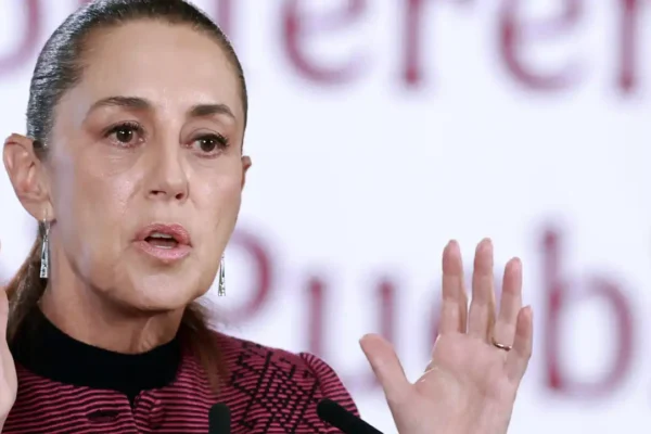 "Los más radicales no tienen representación": Sheinbaum critica movilización de la CNTE en el Mundial. FOTO: EFE.