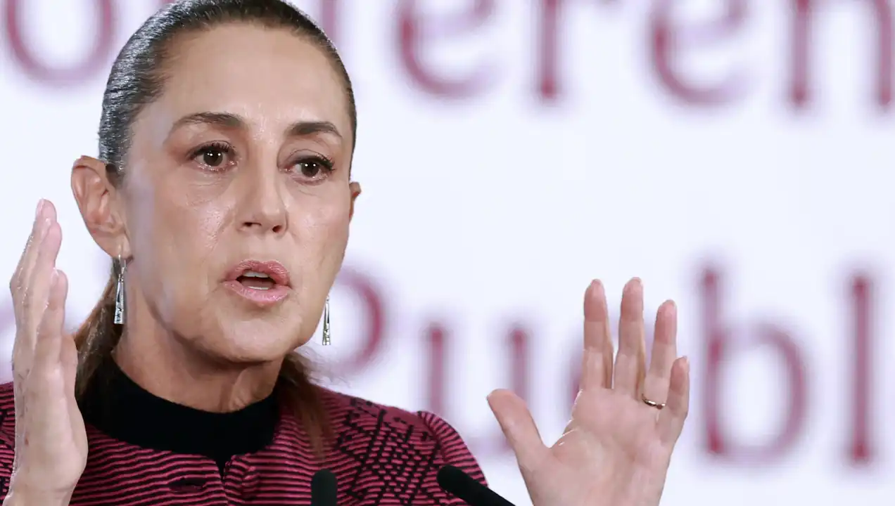 "Los más radicales no tienen representación": Sheinbaum critica movilización de la CNTE en el Mundial. FOTO: EFE.